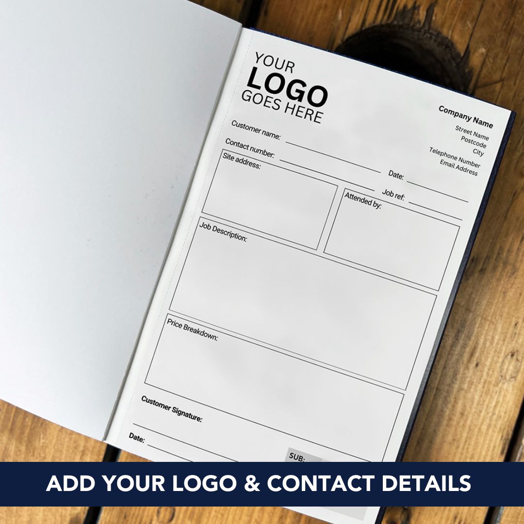 Quotations Job Sheet, add your logo and contact details