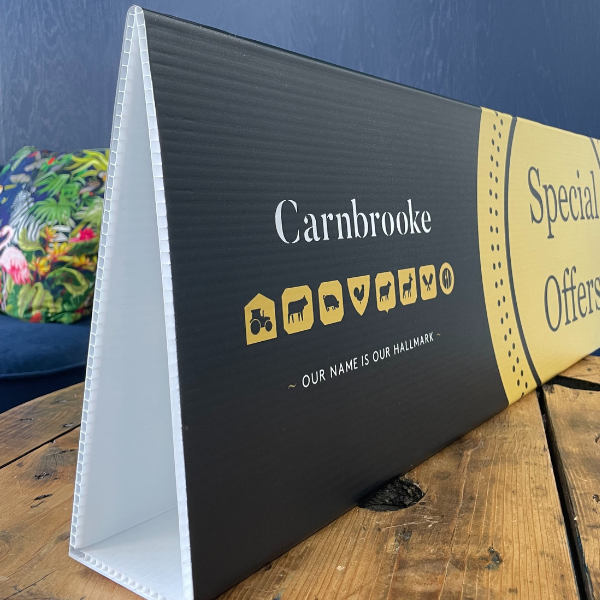 Black and gold Carnbrook correx board