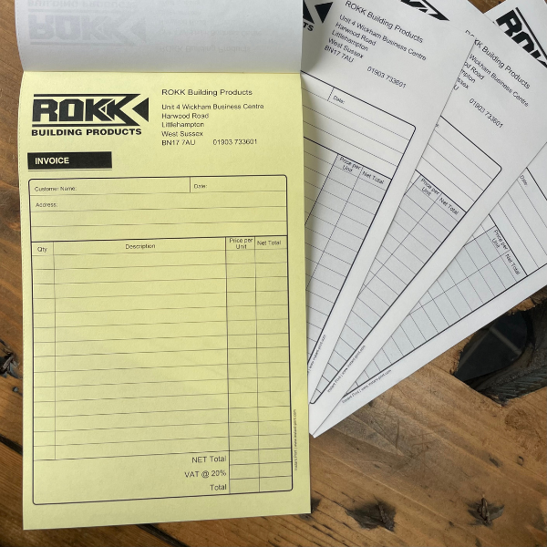 ROK Building products duplicate invoice sets