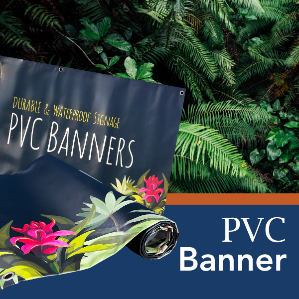 Trade Show PVC Banners on a jungle background